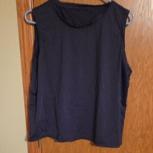 Women's Navy Sleeveless Top